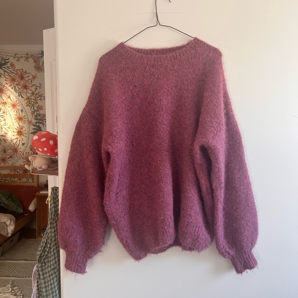 Cozy Fuzzy Pink oversized sweater